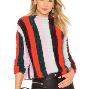 BLANKNYC Striped Mock Neck Sweater - Size Small